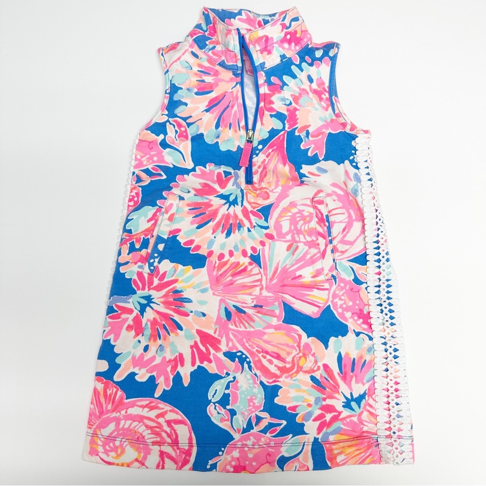 EUC LILLY PULITZER size small 4/5 Mini Sleeveless Skipper Dress Bay Dreamin